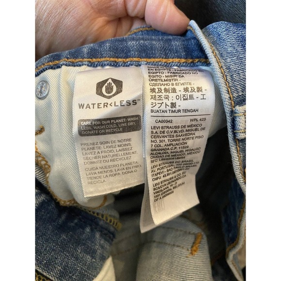 LEVI'S Men's 511 Slim Stretch Cotton 5 Pocket Denim Jeans Blue 36/32 MED WASH - Picture 5 of 8